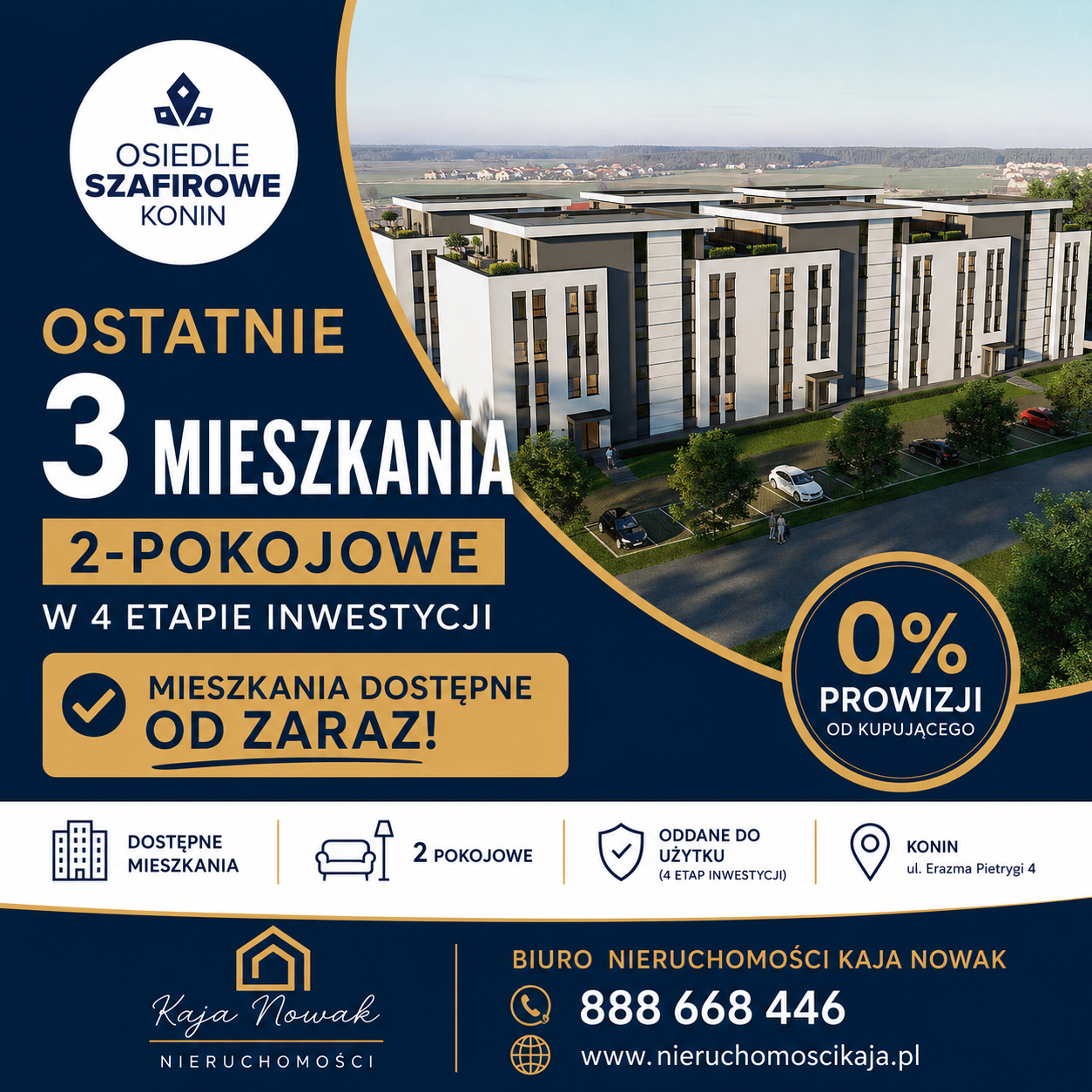 OSIEDLE SZAFIROWE – OSTATNIE W 3 ETAPIE